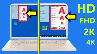 Bilgisayar Ekran küçültme Çözünürlük Windows 10 ayarları [upl. by Imaj]