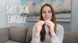 Baby Sign Language  5 Basic Signs [upl. by Innor970]