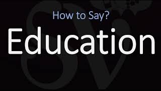 How to Pronounce Education CORRECTLY Meaning amp Pronunciation [upl. by Ivad]