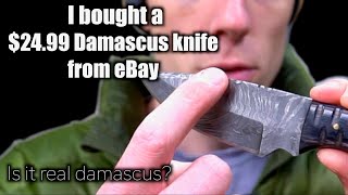 I bought a 2499 Damascus Knife From Ebay I Couldnt Believe What I Received [upl. by Alida]