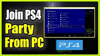 How to JOIN a PS4 Party Chat from your PC Computer Tutorial [upl. by Niven179]