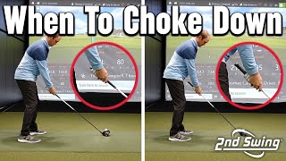 How Gripping Down On The Club Effects Performance  When to Choke Down on the Golf Club [upl. by Llevram]