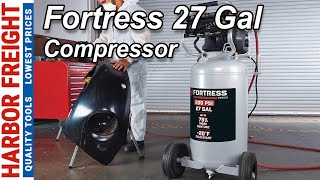 Fortress 27 gallon 200 psi high performance quiet air compressor [upl. by Sucramd544]