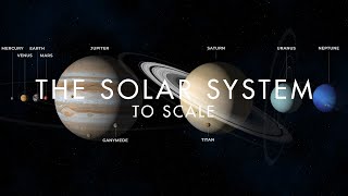 The Solar System to scale [upl. by Siuqramed546]