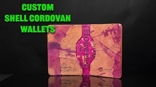 Custom Shell Cordovan Leather Wallets [upl. by Ccasi]