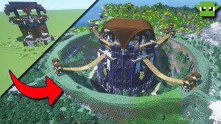 Minecraft Pillager Outpost Transformation  Tour [upl. by Akirat]