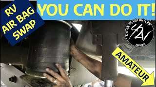 DIY RV Air Bag Installation XCR Freightliner  Full time RV [upl. by Mollie994]