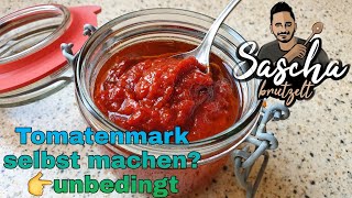 Tomatenmark selbst herstellen  Sascha brutzelt [upl. by Ahsia]