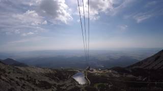 Lanovka Tatranská Lomnica  Lomnický štít  Skalnaté pleso  Vysoké Tatry Slovensko Zhora [upl. by Giacomo]