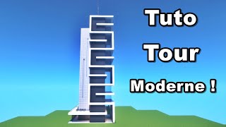 TUTO  BUILDING  TOUR MODERNE sur MINECRAFT [upl. by Jahdal]