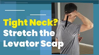 Release Tight Neck Levator Scapulae Stretch [upl. by Adnalohs665]