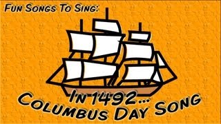 In 1492  Columbus Day Song For Children [upl. by Shel]