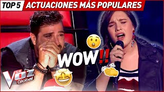 Las ACTUACIONES MÁS POPULARES de La Voz [upl. by Brynn]