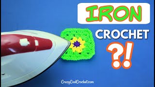 Crochet Tip  IRON your Crochet  Steam Block Crochet [upl. by Eugnimod]