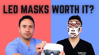 DERMATOLOGIST REVIEWS LED MASKS RED LIGHT and BLUE LIGHT [upl. by Einnahpets]