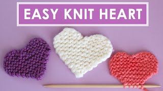 Easy Heart Knitting Pattern 💖 Original by Studio Knit [upl. by Aloel]