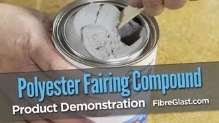 Polyester Fairing Compound Product Demo [upl. by Lolita]