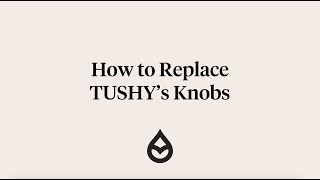 How to replace TUSHY Bidet Knobs [upl. by Panter375]