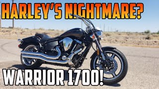 Harley Killer Wannabe or Neither Yamaha RoadStar Warrior 1700 Quick Ride [upl. by Casteel]