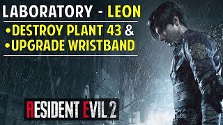 How to Destroy Plant 43 amp Upgrade your ID Wristband in Laboratory Greenhouse  Resident Evil 2 [upl. by Thoer]