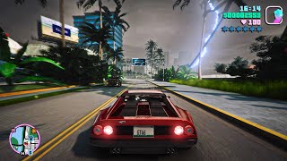 GTA Vice City Remastered 2023 Gameplay NextGen Ray Tracing Graphics on RTX 3090  GTA 5 PC MOD [upl. by Etnaid]