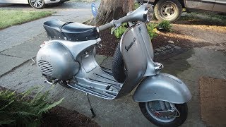 1960 Vespa GS walkaround start and run [upl. by Ennyrb]