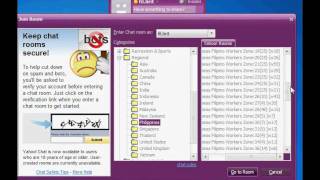 HOW TO JOIN INTO A CHATROOM USING YAHOO MESSENGER [upl. by Flosser]