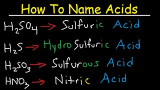 How To Name Acids  The Fast amp Easy Way [upl. by Lacie]