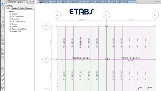 ETABS  16 Composite Beam Design Watch amp Learn [upl. by Dearden]