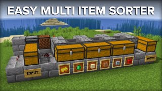 Minecraft Multi Item Sorter  Sort Multiple Items Into One Chest [upl. by Endora]