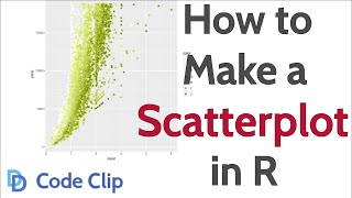 How to Make a Scatterplot in R [upl. by Orly]