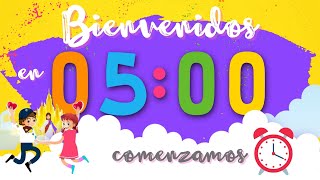 Reloj Cuenta Regresiva  5 minutos  Nuevo Comienzo KIDS  Kelly Sáenz [upl. by Engapmahc]