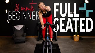 20 Minute FULL SEATED Beginner Indoor Cycling Workout [upl. by Bilbe]