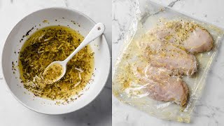 Quick Lemon Chicken Marinade  20 Minute Recipe [upl. by Coleville]