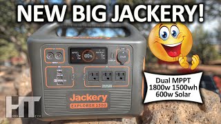 JACKERY EXPLORER 1500 Solar Generator Review  1800w 1500wh Dual MPPT Portable Power Station [upl. by Aneehsat]