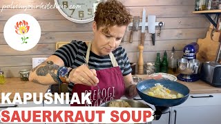 Polish soup  SAUERKRAUT SOUP  kapuśniak  How to make Polish food [upl. by Hettie]