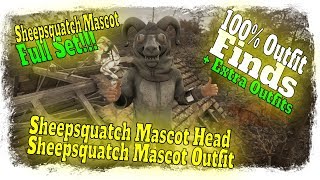 Where to get Fallout 76 Sheepsquatch Mascot Head and Outfit Full Set [upl. by Olnay235]