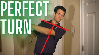 How to Perfect Your Golf Swing Shoulder Turn AT HOME [upl. by Nairrad]