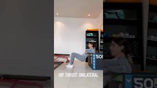 Hip Thrust Unilateral  glúteos en casa [upl. by Yhtur786]