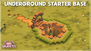 Minecraft How to Build an Underground Starter Base Tutorial 2021 [upl. by Asilim]