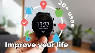 How a smartwatch can change your life 20 Uses Benefits amp Wear OS Apps ⌚ [upl. by Hpeseoj]