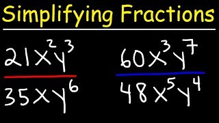 Simplifying Algebraic Fractions [upl. by Odidnac]