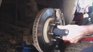 2007 Chevy Uplander Front Bearing Replacement  Part 1 [upl. by Agnesse]