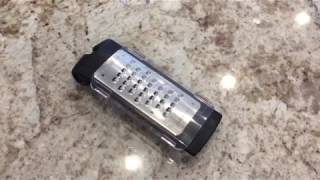 HOW TO OPEN the Pampered Chef Microplane Adjustable Grater [upl. by Ibor]