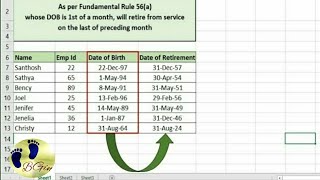 How to calculate Retirement Date in Excel [upl. by Attolrahc]