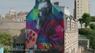 Un musée à ciel ouvert dédié au StreetArt à BoulognesurMer [upl. by Ydnamron]