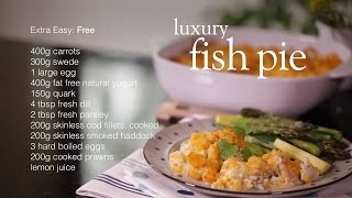 Slimming World Synfree luxury fish pie recipe  FREE [upl. by Oicam]