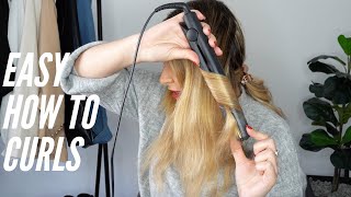 Curl your hair with GHD straightener  For beginners [upl. by Nairadas122]