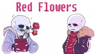 Red Flowers Classic Sans x Fell Kustard Comic Dub [upl. by Williamson349]