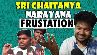 Sri Chaitanya amp Narayana Students Frustation  Mouli Talks [upl. by Tterrab710]